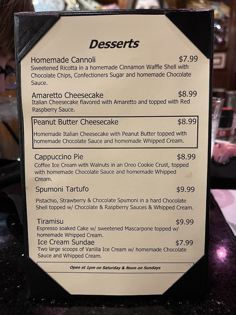 Menu Delmonico's Syracuse-2