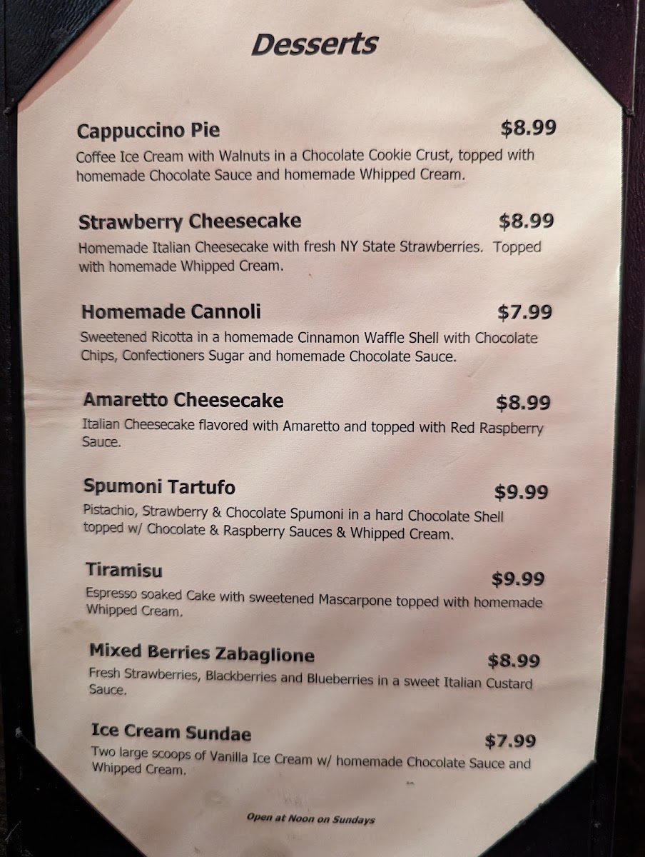 Menu Delmonico's Syracuse-6